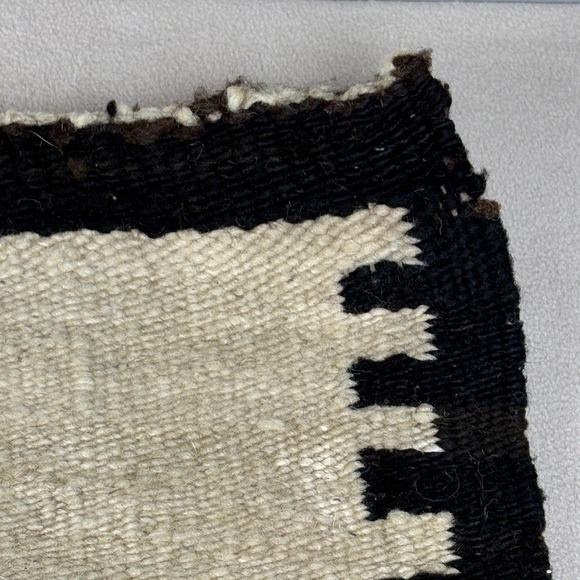 Vintage Navajo Red Mesa Native American Dine Wool Woven Rug‎ Tapestry 1900s - Picture 5 of 7